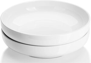 DOWAN 2 Quarts Porcelain Serving Bowls for Salad, Soup, Pasta, Fruit